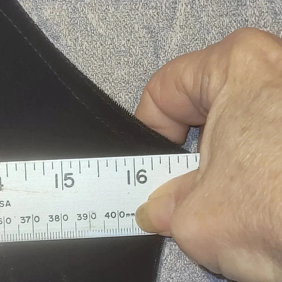 Women's Black  Velvet Full Length Sleeveless Gown CK MEASUREMENTS - Picture 4 of 6